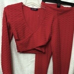 AQ-Sport 2 piece crop top and pant set NWOT Women's Size S